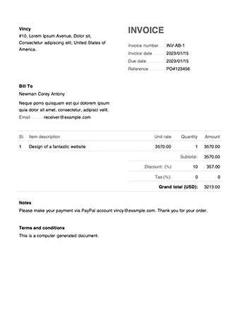 How to Make an Invoice for Freelance Work - Cazny